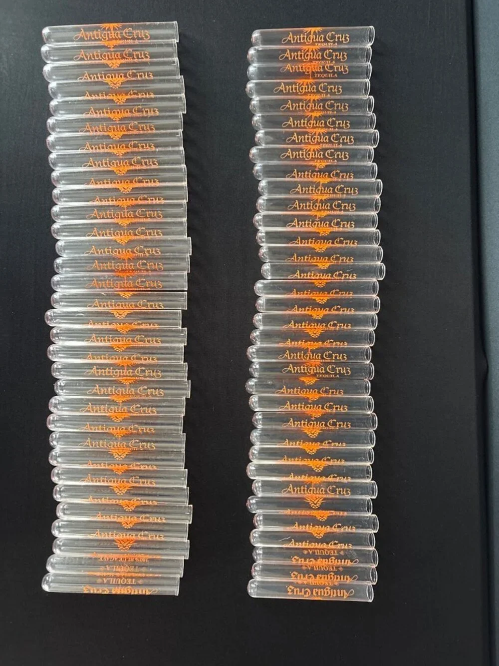 Plastic Test Tube Lot of 76 Shooters Tooters Barware Antiqua Cruz Jägermeister